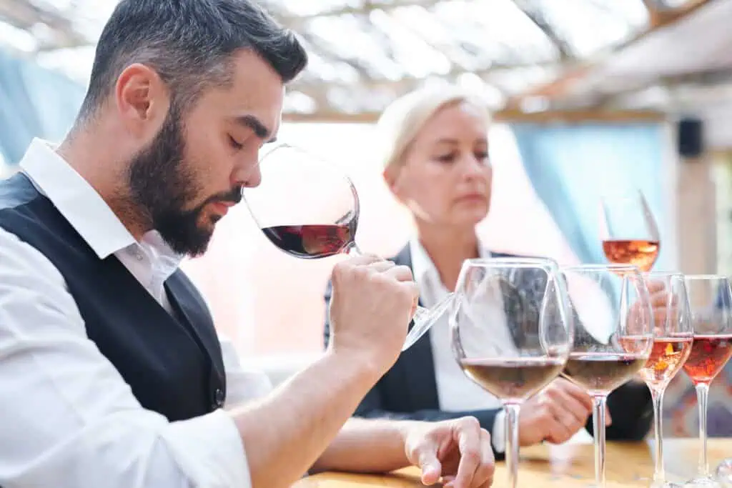 Examen olfactif d'un vin