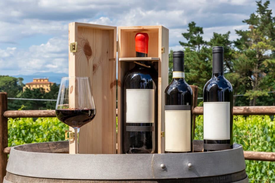 Taille bouteille de vin
