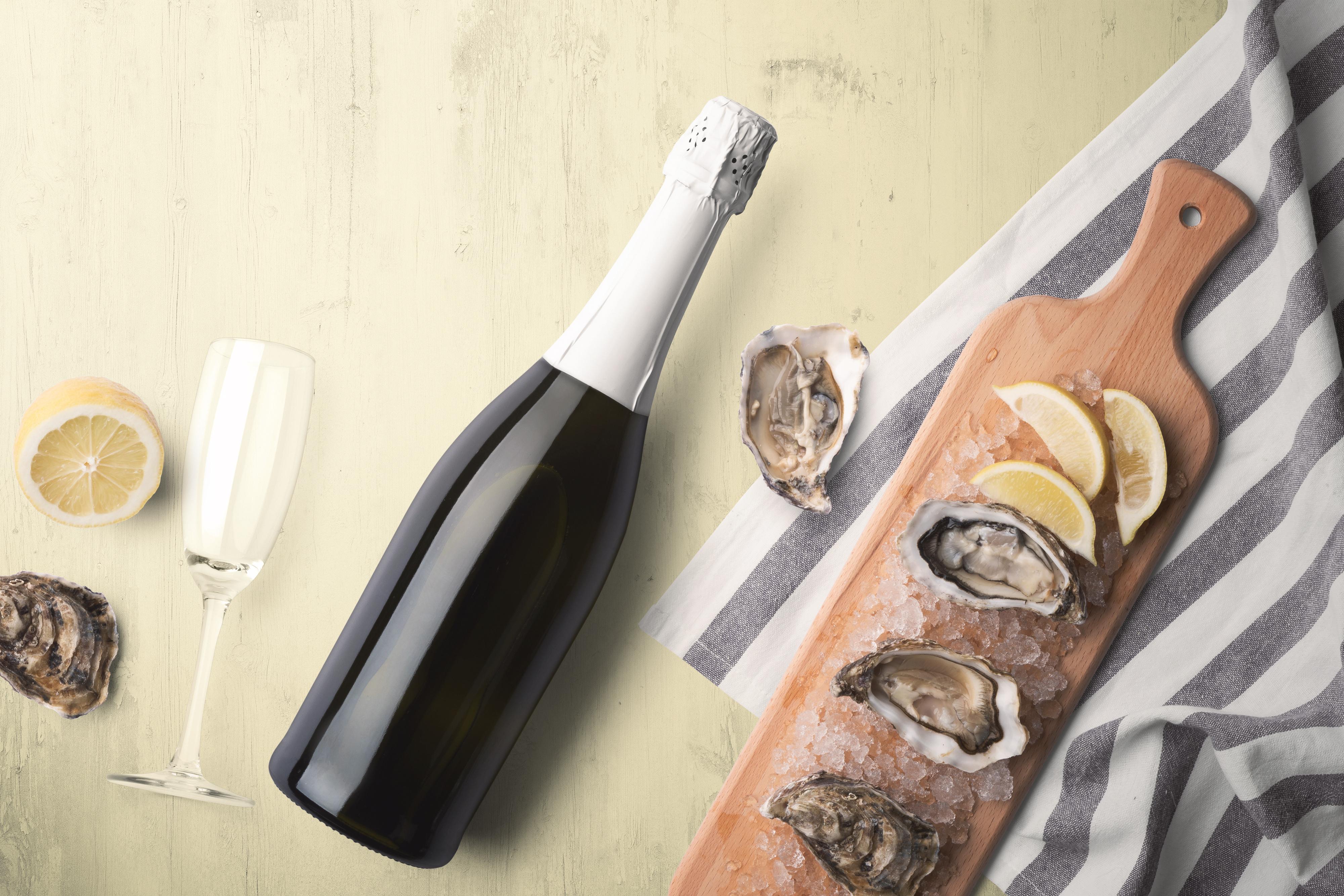 Huitres et champagne